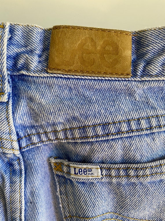 Vintage Lee Denim Light Stonewash Denim High Wais… - image 2