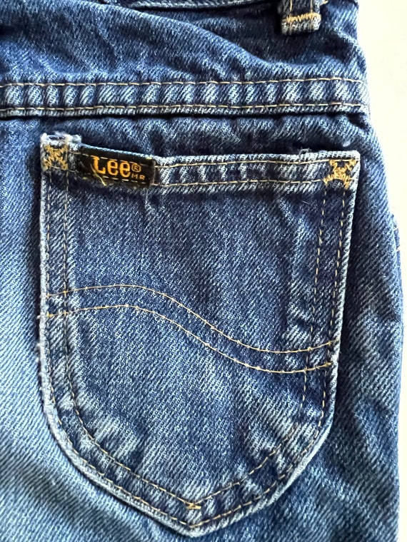 Vintage Lee  Jeans Child Size 7 Slim Medium Blue … - image 10