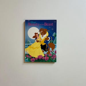 Vintage Disney Book Beauty and the Beast 1991 Disney Classic Sotries Disney Princess Books Hard Cover Large Book Belle Beauty and Beast Book