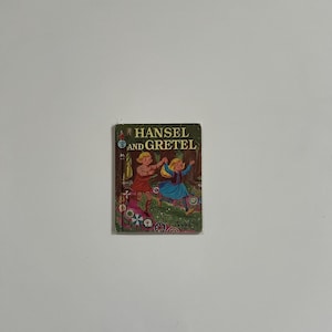Vintage Childrens Book Hansel and Gretel Rand McNally Publisher Elf Book Hard Back Vintage Fairy Tales Hansel and Gretel Color USA Old Rare