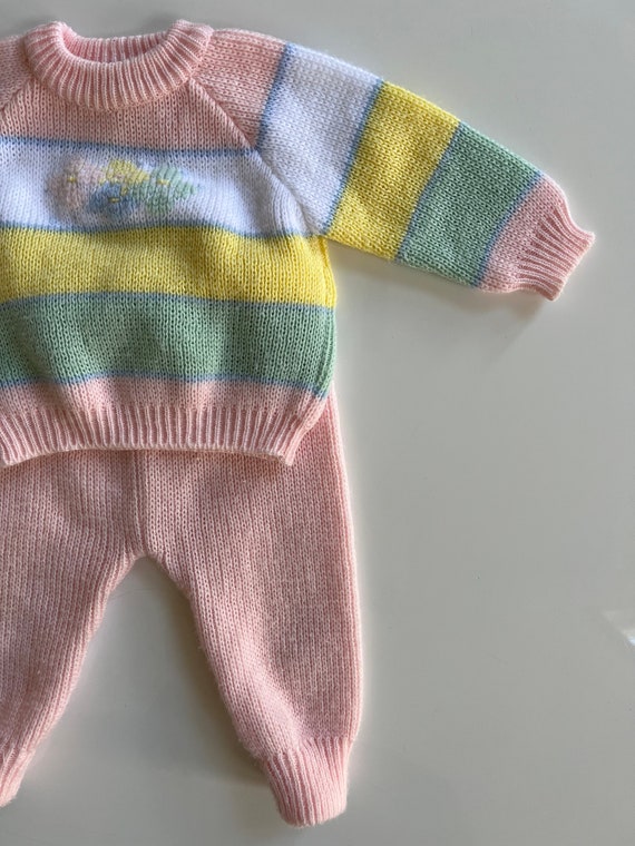 Vintage Knit Sweater Suit for Baby from Neiman Ma… - image 10