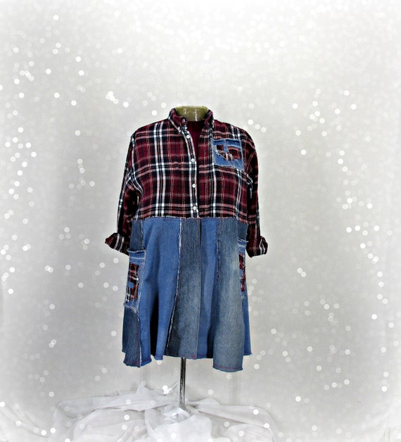 womens denim shirt size 18