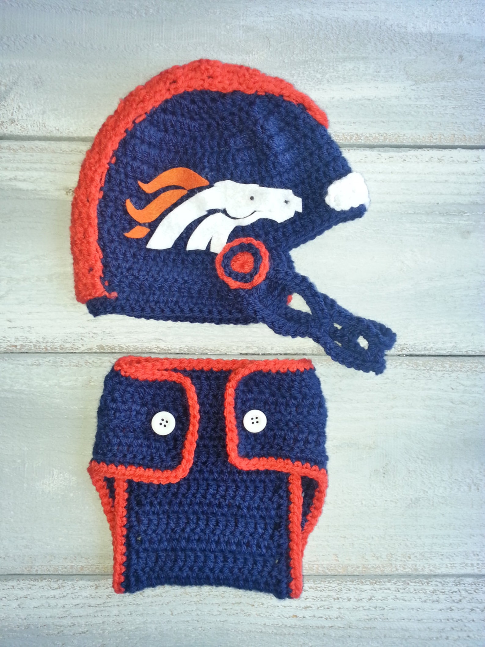 Baby Football Team Sports Helmet and Diaper Cover Set. More Etsy