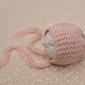 Many colors/ RTS Alpaca Knit Newborn Bonnet/ Newborn Bonnet/ Newborn Knit Bonnet/ Photo Prop/ Newborn girl Bonnet/ Newborn boy Bonnet