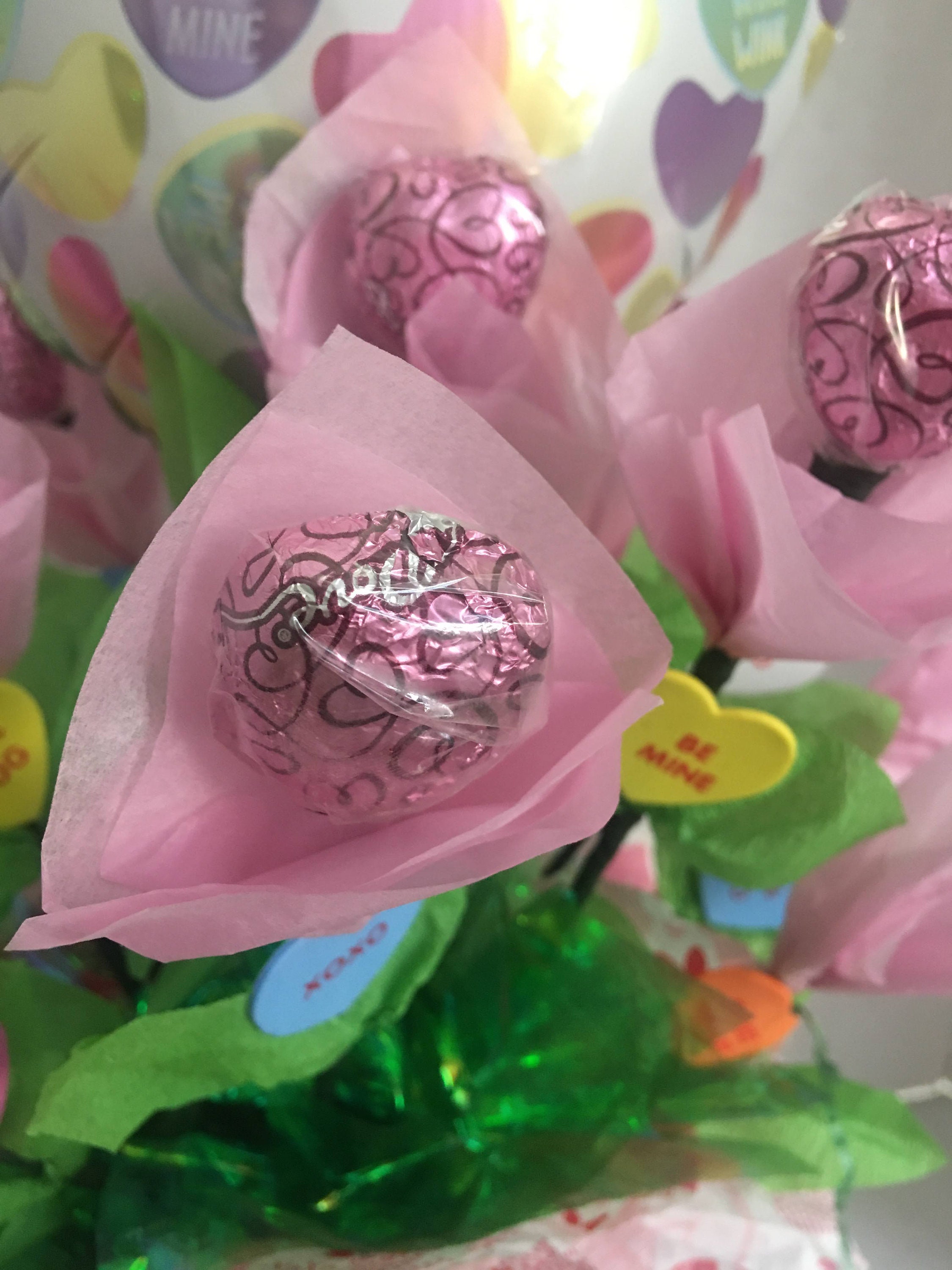 Dove Chocolate Roses Valentine's Day Bouquet with plush Etsy