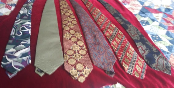 Men's vintage silk ties