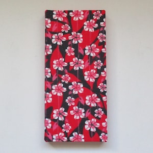 Cherry Blossoms Magic Wallet, Handmade Magic Trick Wallet, Waitress Tip Wallet, Food Servers Wallet, Cash Money Flip Billfold