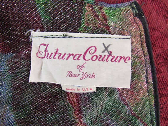 Richly Colored 1970s Curve Hugging, Abstract Flor… - image 6