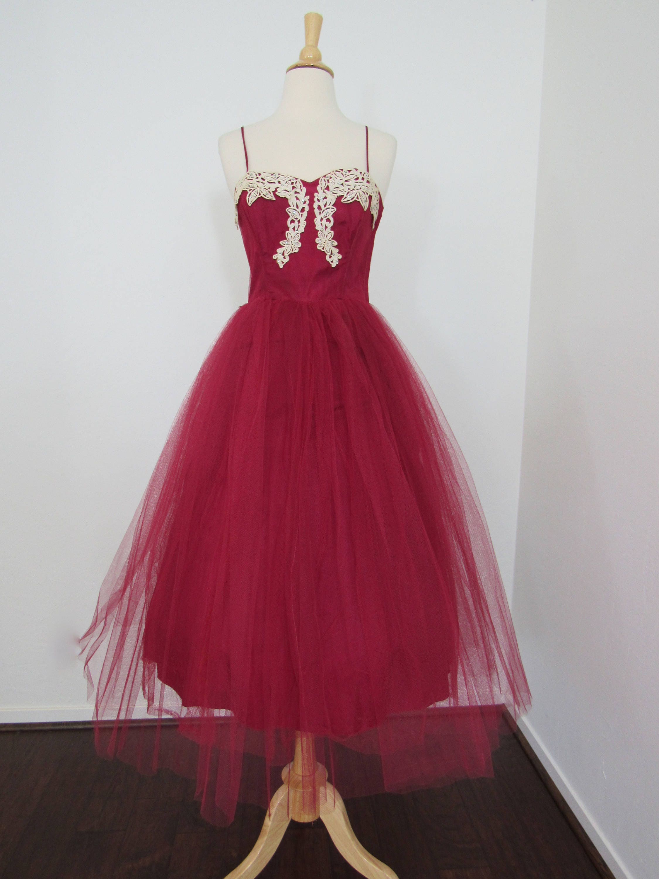 1950s tulle dress