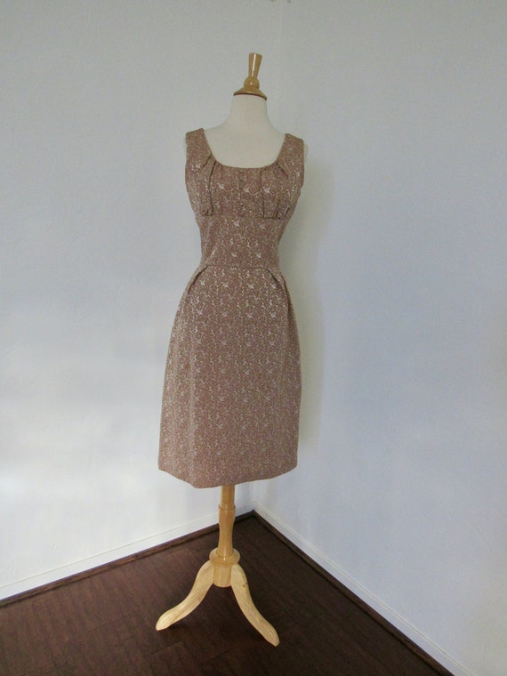 Classic, Curve-hugging, 1950s, Cocoa & Silver Bro… - image 1