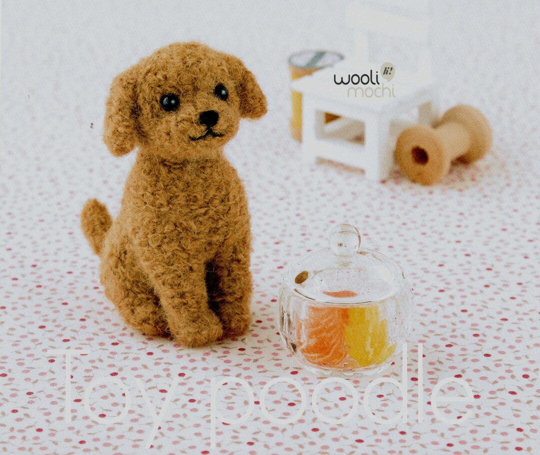 Miniature Toy Poodle Needle Felting Kit Etsy