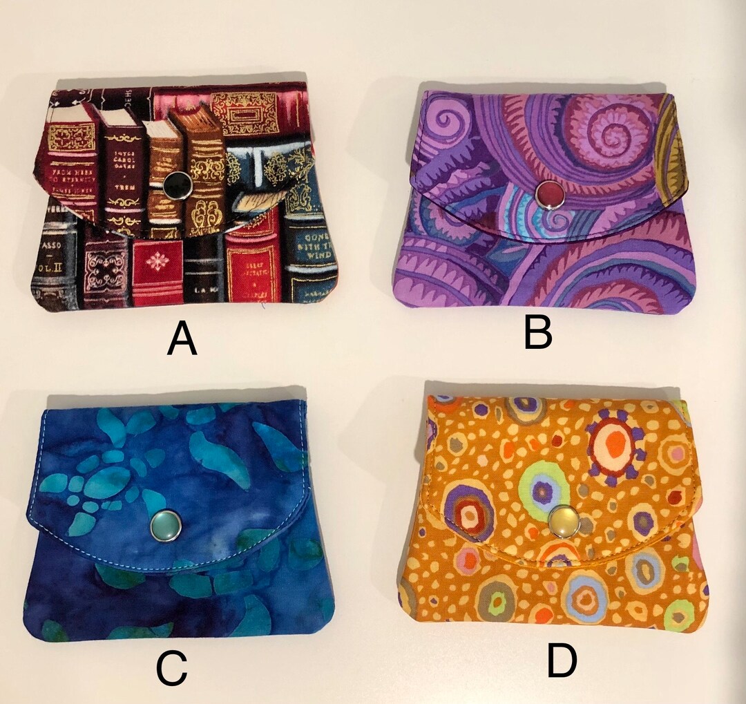 Little Wallet 4.5 X 3.5 Fabric Wallet Credit Card Holder Wallet Gift