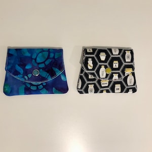 Billetera pequeña de 4,5” x 3,5” - Billetera de tela - Billetera porta tarjetas de crédito - Billetera porta tarjetas de regalo