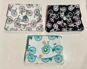 Fabric Gift Card Wallet: Handmade Cotton Credit Card Holder