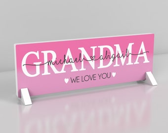 Personalized Mother's Day Gift for Grandma Unique Grandma Sign Thoughtful Gift Idea From Grandchildren