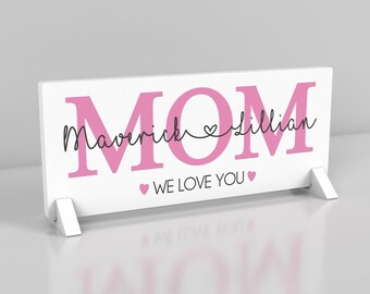Personalized Mother's Day Gift From Kids, Mom Sign, Mother's Day Gift, Gift Idea for Mom