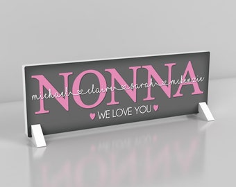 Personalized Mother's Day Gift, Nana Gift From Kids, Mothers Day Gift for Grandma, Grandma Gift Idea, Grandma Sign, Nonna Gift