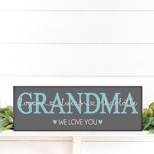 Mothers Day Gift for Grandma Gift Idea, Grandma Sign Gift From Kids, Home Decor for Grandma