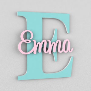 Personalized Name Sign For Kids and Babies, Door Sign, Name Sign for Kids Room, Wall Decor, Wall Art
