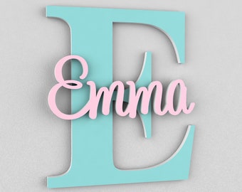 Personalized Name Sign For Kids and Babies, Door Sign, Name Sign for Kids Room, Wall Decor, Wall Art