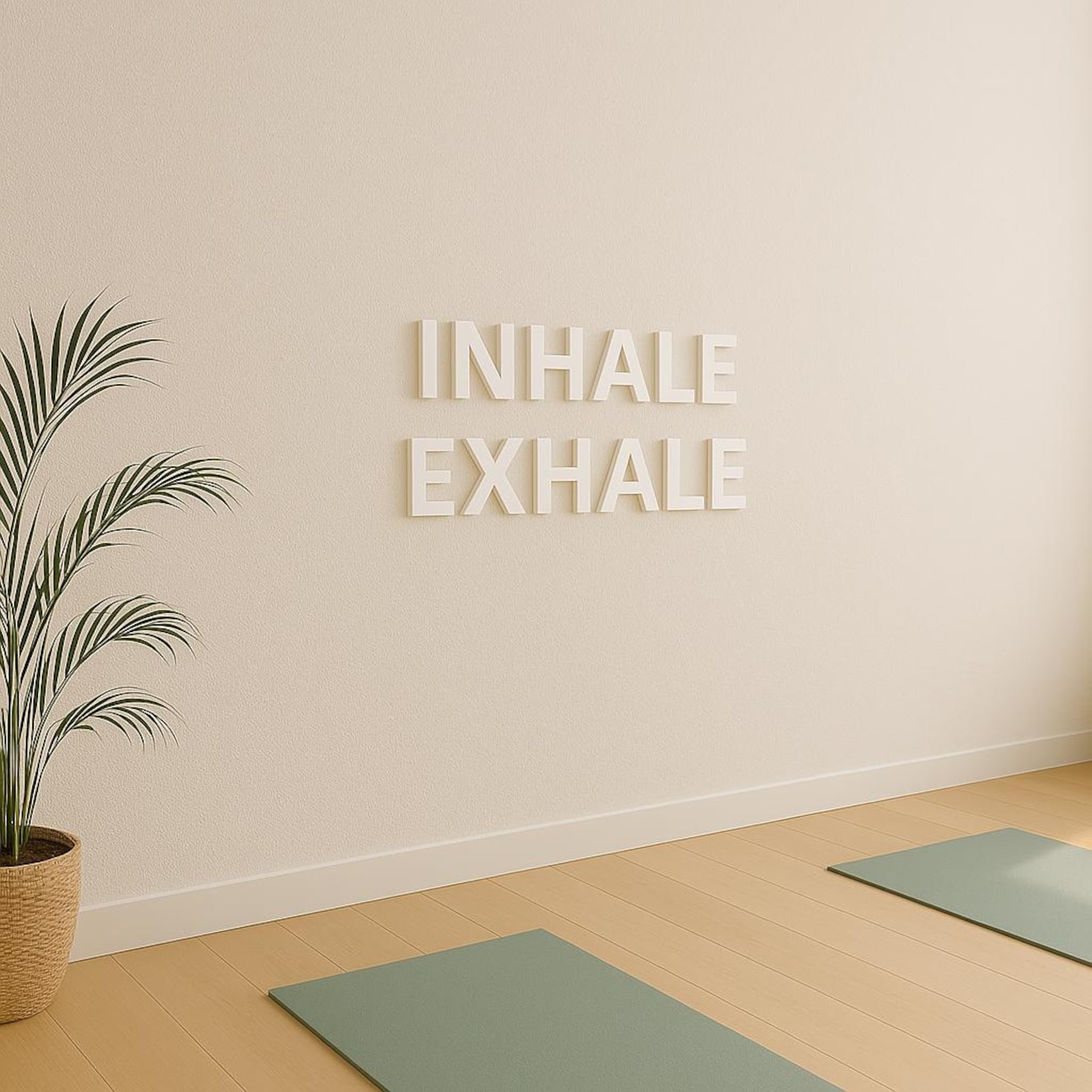Yoga Studio Wall Letters Custom Signs, 3D PVC Wall Letters for Yoga ...