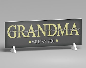 Personalized Mother's Day Gift, Grandma Gift From Kids, Mothers Day Gift for Grandma, Grandma Gift Idea, Grandma Sign
