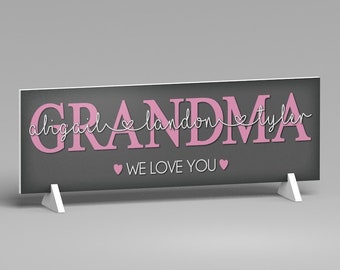 Personalized Mother's Day Gift, Grandma Gift From Kids, Mothers Day Gift for Grandma, Grandma Gift Idea, Grandma Sign