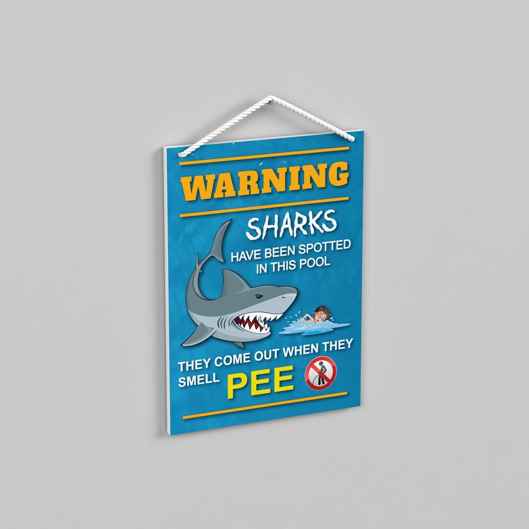 Funny Backyard Pool Sign, No Peeing in the Pool Sign Etsy