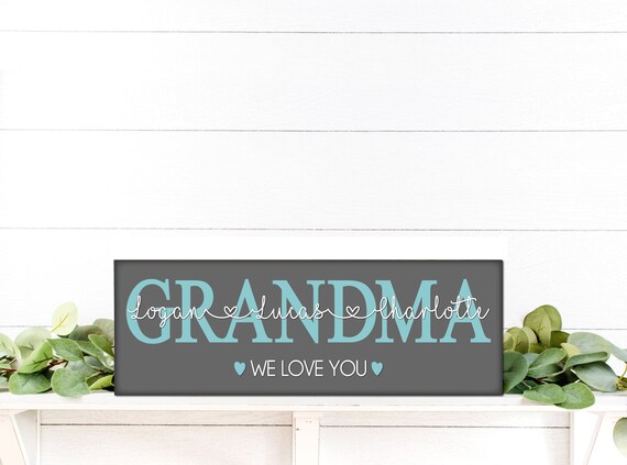 Mothers Day Gift for Grandma Gift Idea, Grandma Sign Gift From Kids, Home Decor for Grandma
