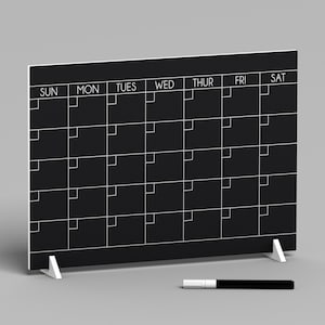 Monthly Planner | Reusable Chalkboard Calendar | Stylish Office Decor & Family Organizer for Easy Scheduling