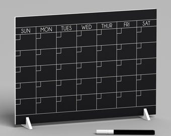 Monthly Planner | Reusable Chalkboard Calendar | Stylish Office Decor & Family Organizer for Easy Scheduling