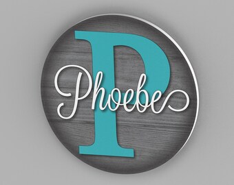 Personalized Name Sign, Kids Room Decor,  Nursery Wall Decor