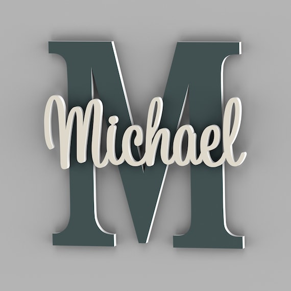 Personalized Kids Name Signs - Personalized Gifts for Baby - Name plaques for children's rooms - Modern nursery name signs