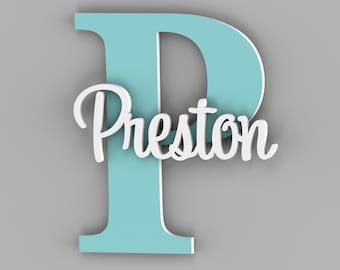Personalized Nursery Name Sign - Custom Letters for Wall Decor - Baby Room Decor - Customized Wall Sign