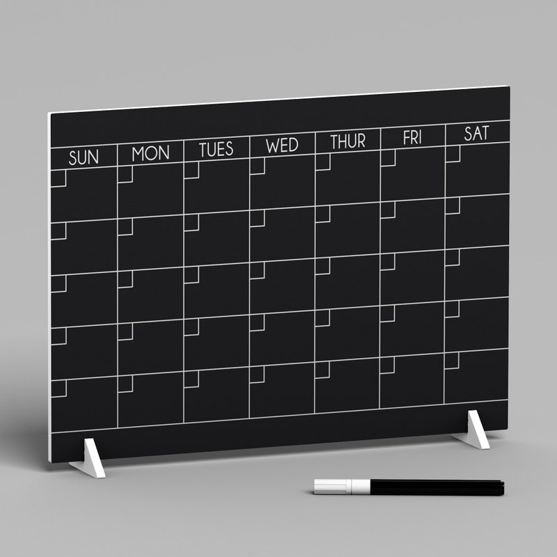 Chalkboard Calendar - Etsy