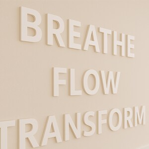 Yoga Studio Wall Letters Custom Signs, 3D PVC Wall Letters for Yoga ...