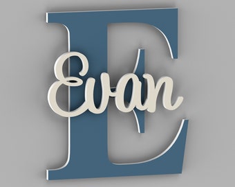 Personalized Name Sign for Nursery - Personalized Name Sign for Baby - Kids Room Wall Art