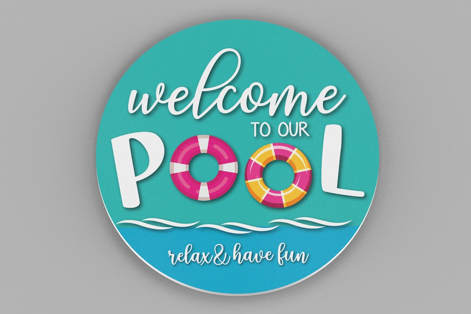 Personalized Outdoor Pool Sign To Our Pool Outdoor Etsy