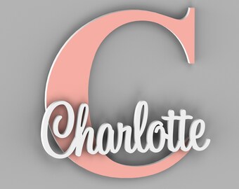 Custom Name Sign for Kids and Baby - Personalized Baby Baptism Gift