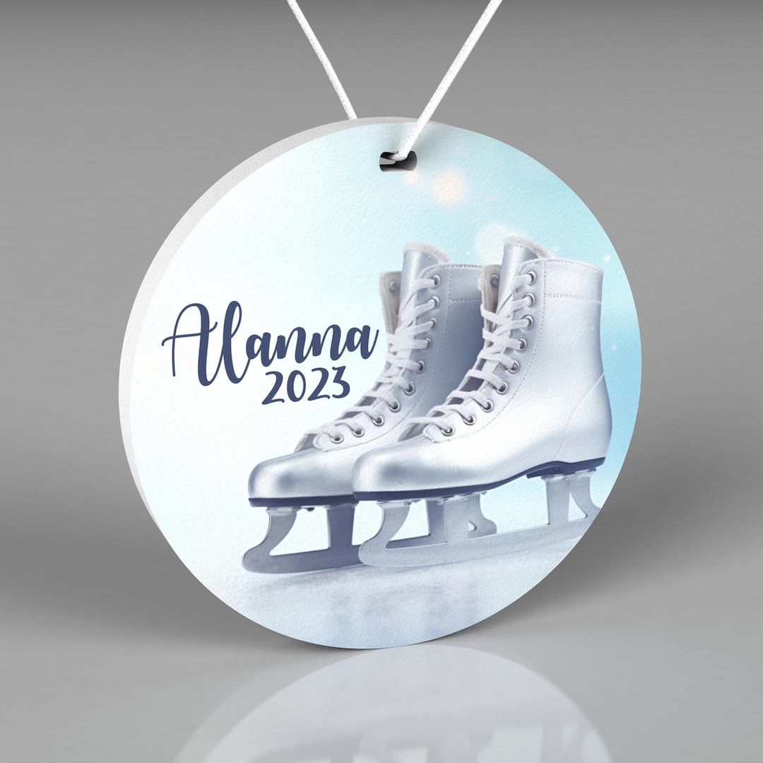 Personalized Figure Skating Ornament Custom Skater Holiday Etsy