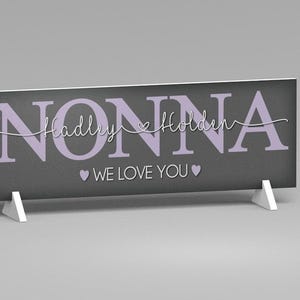 Gift From Kids: Personalized Mother&#39;s Day Gift for Grandma, Special Nonna Gift Idea, Heartfelt Grandma Sign, Custom Keepsake