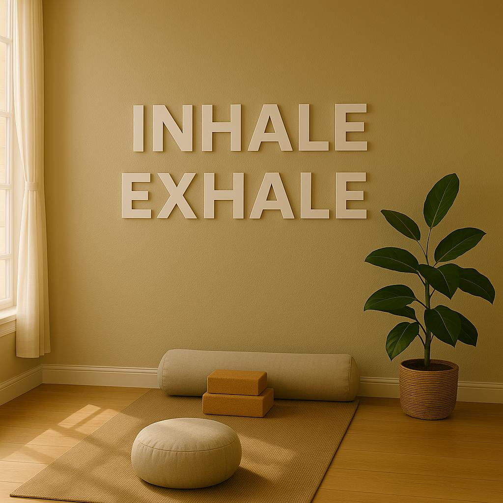 Yoga Studio Wall Letters Custom Signs, 3D PVC Wall Letters for Yoga ...