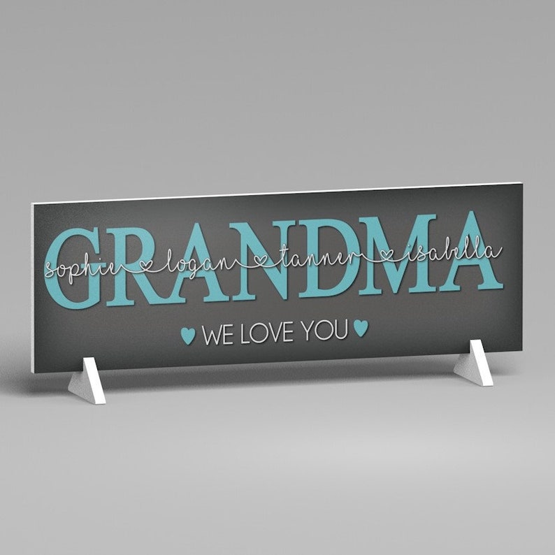 Mothers Day Gift for Grandma Gift Idea, Grandma Sign Gift From Kids, Home Decor for Grandma image 2