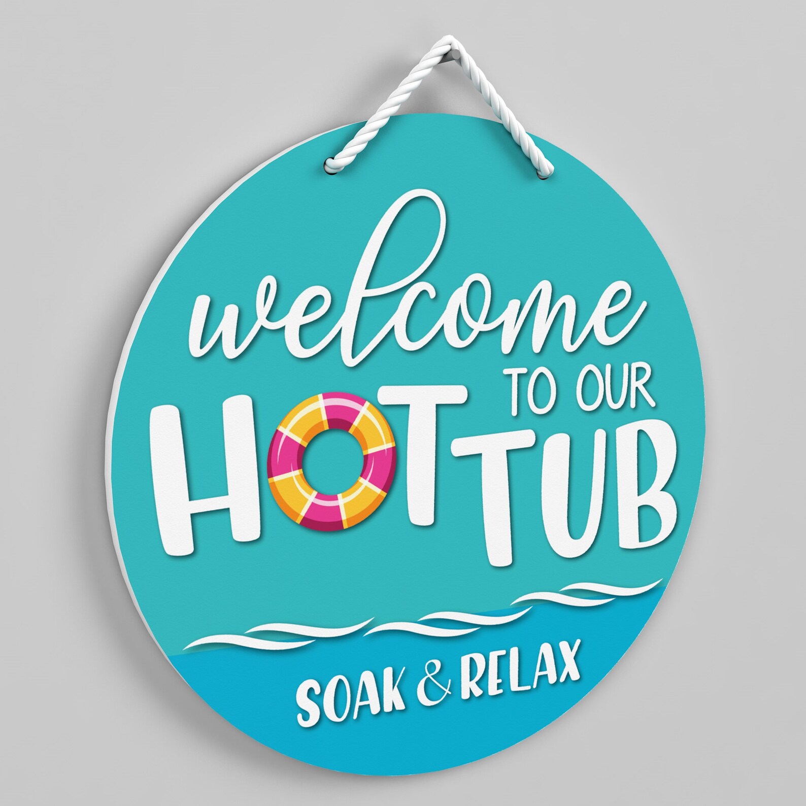 Outdoor Hot Tub Sign to Our Hot Tub Backyard Hot Etsy