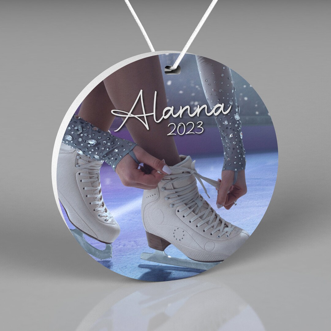 Personalized Figure Skating Ornament Custom Skater Holiday Etsy