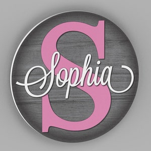 Name Sign for Kids Personalized Kids Room Decor Custom Baby Name Sign Unique Nursery Wall Art Fun Bedroom Decoration