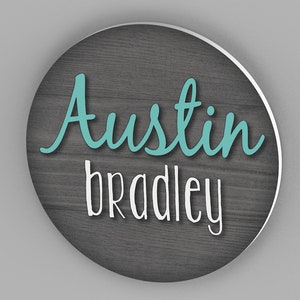 Circle Name Sign, Nursery Wall Decor, Nursery Wall Art, Nursery Name Sign, Home Decor, Woodland Nursery, Baby Room Decor, Wall decor