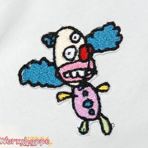 Derpy Krusty Cute Kawaii Embroidered Patch (3&quot; or 2&quot;)