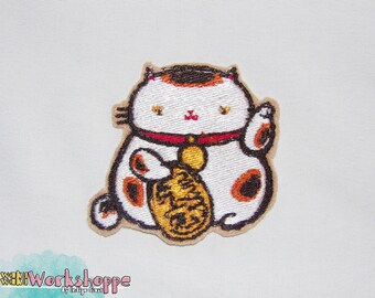 ManekiNeko [Special Lucky Toy Box] Japanese Embroidered Original Patch 3in (75.9mm)