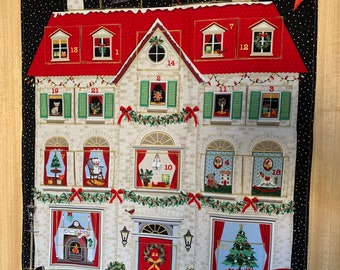 REUSABLE handmade Christmas House Advent Calendar